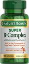 Nature's Bounty Super B Complex Vitamins with Vitamin C & Folic Acid,