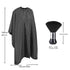 Professional Hair Cutting Cape with Neck Duster Brush, Large Size Salon Cape for Men, Women, Kids (Black Stripes)