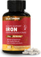 Iron Supplement for Women & Men - Highly Absorbable Iron Bisglycinate Capsules