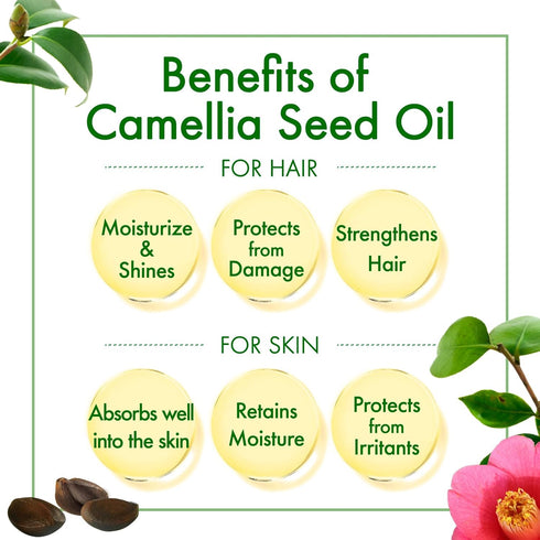 Oshima Tsubaki Camellia Seed Oil, 100% Pure and Natural, 2.03 fl oz (60ml)