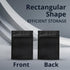 COLSEN Smell Proof Resealable Bags, Matte Black Mylar Bag 3x4 Inches, 100 Pack Strong Zipper Seal for Food Storage