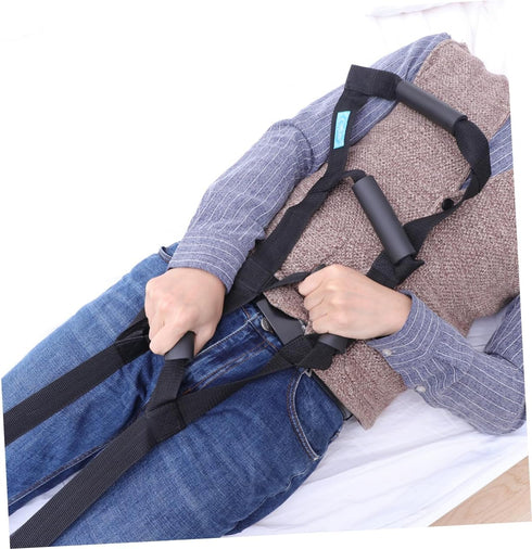 HOODANCOS Sit Up Assist Device Bed Ladder with Durable Webbing and Comfortable Grips for Easy for Seniors Elderly