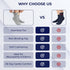 Knit Unit 6 Seamless Ankle Diabetic Socks for Women & Men, Pairs Wide Non Binding Quarter Edema Neuropathy for Swollen