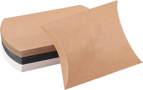 Airssory 30pcs Paper Pillow Candy Boxes, 6.5x5 Inch for DIY Wedding Favors, Birthday Party, Valentine's Day Supplies