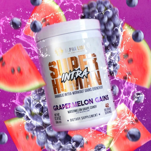 ALPHA LION Superhuman Intra Workout Powder - Amino Acids Drink for Men & Women, Muscle Recovery Supplement, BCAA