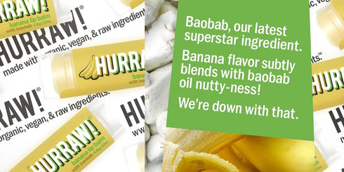 Hurraw! Banana Lip Balm: Organic, Certified Vegan, Cruelty Free, Non-GMO, 100% Natural Ingredients, Made in USA