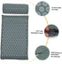 STAHAD Set Acupressure Massage Mat and Pillow with Non-Slip Surface, Relief Yoga Exercise Mat for Back and Neck