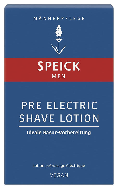 Speick Men Pre Electric Shave Lotion, 3.4 Fluid Ounces - Relaxing Lavender Oil, Natural Vegan Skin Care