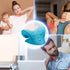 Neck Stretcher Cervical Traction, Ergonomic Neck Pillow for Pain Relief, Neck Curve Corrector, Light Blue