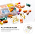 SOPOTUTU 2pcs, 9-Compartment Portable Medicine Organizer Box Weekly Pill Container, Large Capacity Travel Medicine Case