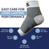 SB SOX Ankle Brace Compression Sleeve for Plantar Fasciitis Relief, Foot Pain, Swelling, Heel Spurs, White, Small