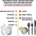 Aluf Plastics 10 Gallon Trash Bags, Commercial 1000 Pack, High Density 6 MICRON, for Home, Office, Bathroom