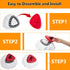 8-Pack Spin Mop Replacement Heads, 100% Microfiber Refills for Easy Wring, 360° Micro Replacement Mop Head