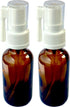 Amber Glass Empty Oral Sprayer 2-Pack, 30ml (1oz) for Colloidal Silver, Iodine, Essential Oils & Water Based