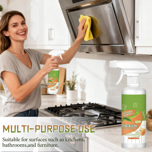 QnmtShna Hood(300ML) Natural Formula household Appliances,Multipurpose Home & Kitchen Cleaner Spray, Kitchen Appliance