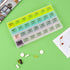 Teikou 4 7 (2pack) Large Weekly Pill Organizer Times A Day,Pill Container, Moisture-Proof Day Pill Box, Travel Pill