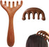 PKRFCJ Wooden Scalp Massager 2 Pcs Massage Comb Brown Wood Massager Tool,Body Guas