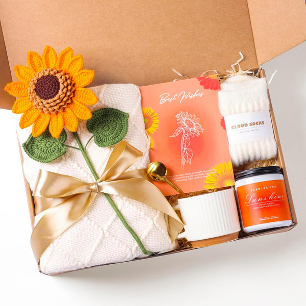 Mothers Day Gifts, Sunflower Birthday Gifts for Women, Care Package for Women,
