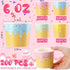 Ninehaoou 200 Summer (6 oz) Pcs Ice Cream Cups Bulk Paper Disposable Dessert Bowls Ice Cream Bowls Paper Dessert Cups