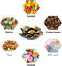 100 Pcs Resealable Bags, 5.5" x 7.9" Stand Up Black Kraft Paper Bags with Matte Window, Zip Lock Storage