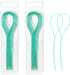 100 Pcs Multifunctional Floss Threaders (Green) for Deep Clean Flossing Braces, Bridges, and Implants