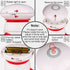 cotsoco Mini Portable Handheld Massager, Vibrating Body Massager with LED Light for Pain Release, Battery Operated