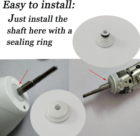 Upgraded Electric Toothbrush Shaft Rubber Sealing Parts, Fits for HX2400, HX6210, HX6300, Set of 2