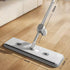 YIMCABDG 4 61" Hands Free Microfiber Mop with Washable Pads, Stainless Steel Handle, Efficient Flat Mop for All Hard