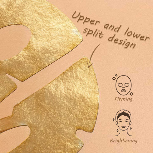 MOND'SUB 24K Gold Face Firming Mask, 6-Pcs Anti Aging, Brightening, Hydrating Facial Mask for Both Men & Women