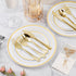 60PCS Gold Plastic Silverware, Heavy Duty Disposable Cutlery Set of 30 Gold Forks, 15 Spoons, 15 Knives for Parties