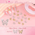 3D Nail Charms and Gems Set 1, 20PCS Gold Silver Chunky Butterfly Charms with Rhinestones for Y2K Decoration