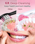 Rotating Electric Toothbrush for Adults with 8 Brush Heads, Deep Clean Rechargeable with 4 Modes, Pink