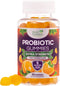 Daily Probiotic Gummies for Women & Men, Extra Strength 5 Billion CFU, Vegan Non-GMO, 60 Gummies for Immune Health