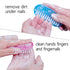 Nail Brush for Cleaning Fingernails, Two-Sided Scrub Brush with Soft and Stiff Bristles, 4 PCS for Men, Women, Kids