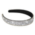 Sibba Rhinestone Wide Headband, Fancy Jeweled Bling Hair Band, Bridal Wedding Headpiece for Women