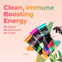 Pureboost Immune Clean Energy Drink Mix, Immunity Supplement with Elderberry, 30 Count