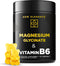 Magnesium Glycinate Gummies 500mg with Vitamin B6 100mg - Non-GMO, High Absorption for Stress Relief & Muscle Support