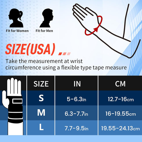 FEATOL 2 Pack Carpal Tunnel Wrist Brace with Adjustable Splint, Daytime Support for Women Men, Pain Relief for Typing