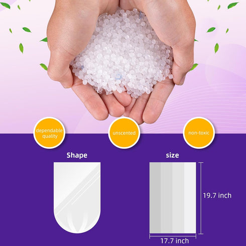 Small Trash Bags, 210 Count, 4 Gallon Clear White Garbage Bags for Bathroom Kitchen Office Waste Basket