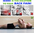 Back Stretcher for Lower Back Pain Relief, Spinal Decompression Massager for Scoliosis, Postural Corrector (Black)