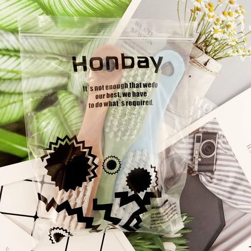 Honbay 3PCS Clothes Shoes Scrubbing Brushes - Laundry Houseware Cleaning Tool for Home and School