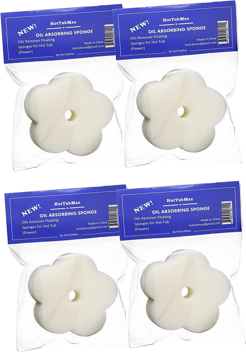 Oil Absorbing Scum Sponge (Flower) (4 Count)