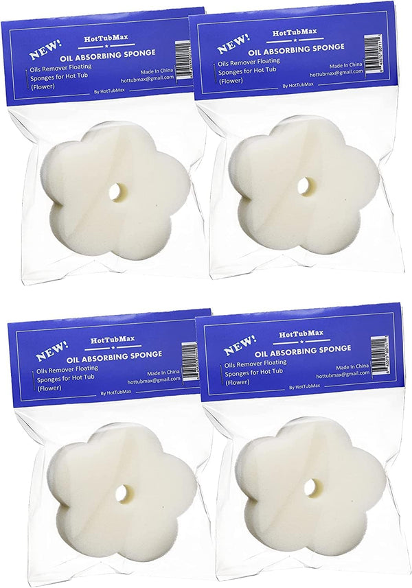 Oil Absorbing Scum Sponge (Flower) (4 Count)