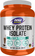 NOW Foods Whey Protein Isolate, 25 g With BCAAs, Creamy Chocolate Powder, 1.8-Pound Sports Nutrition