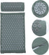 Set Acupoint Massage Mat and Massage Pillow with Carry Bag Non-Slip Washable Acupressure Mat for Full Body Relief