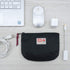 Rough Enough Small Tech Organizer Travel Case - Cable Storage Bag for Electronics & Cords, Black