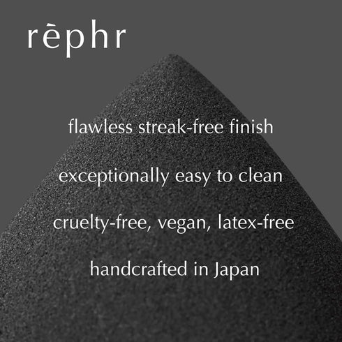 rephr® Makeup Sponge, Blender for Liquid Foundation and Concealer, Professional Streak-Free Finish, 2 Count