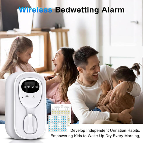 Yoiilifee 3 Wireless Bedwetting Alarm for Boys & Girls, USB-C Rechargeable, High Sensitivity, Loud Sound & Vibration