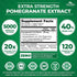 Zazzee Extra Strength Pomegranate 20:1 Extract, 5000 mg Strength, 120 Vegan Capsules, Non-GMO