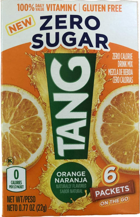Tang On The Go! Orange Naranja Vitamin C Drink Mix, 6 Easy Open Packets (Pack of 4)